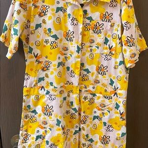 Nooworks Vittoria Floral Shortalls / Romper - Large